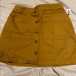 Turmeric color skirt